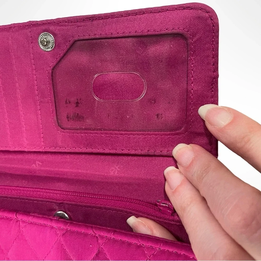 Vera Bradley‎ tri fold fuchsia wallet